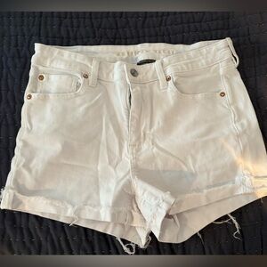 White Denim Shorts